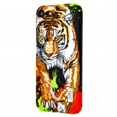 Чехол Luxo Face для iPhone 7 / 8 неоновый тигр с кляксой
