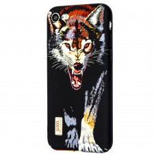 Чехол Luxo Face для iPhone 7 / 8 неоновый волк в цветах