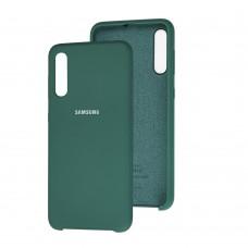 Чехол для Samsung Galaxy A50 / A50s / A30s Silky Soft Touch "сосновый зеленый"