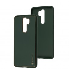 Чехол для Xiaomi Redmi Note 8 Pro Leather Xshield army green