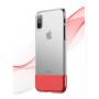 Чехол Baseus half to half soft для iPhone Xs Max красный