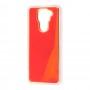Чехол для Xiaomi Redmi Note 9 "Neon песок" фиолетово-оранжевый