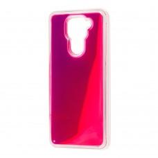 Чехол для Xiaomi Redmi Note 9 "Neon песок" фиолетово-розовый