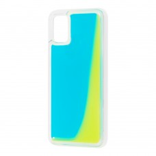 Чехол для Samsung Galaxy A51 (A515) "Neon песок" голубой