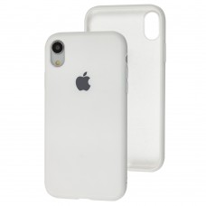Чехол для iPhone Xr Silicone Full белый