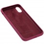 Чохол для iPhone X / Xs Silicone Full бордовий / maroon