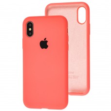 Чохол для iPhone Xs Max Silicone Full hot pink
