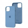 Чохол для iPhone 13 / 14 Square Full silicone блакитний / cornflower