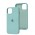 Чохол для iPhone 13 / 14 Square Full silicone бірюзовий / marine green