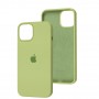 Чохол для iPhone 13 / 14 Square Full silicone зелений / avocado