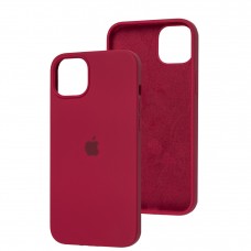 Чехол для iPhone 14 Plus Silicone Full красный / rose red 