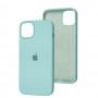 Чохол для iPhone 14 Plus Silicone Full бірюзовий / marine green