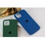 Чохол для iPhone 14 Plus Silicone Full бірюзовий / marine green