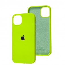 Чохол для iPhone 14 Plus Silicone Full neon green