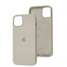 Чехол для iPhone 14 Plus Silicone Full серый / stone