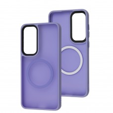 Чохол для Samsung Galaxy S22 Ultra (S908) WAVE Matte Insane MagSafe deep purple