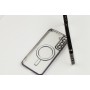 Чохол для Samsung Galaxy S22 Ultra (S908) WAVE Metal Color MagSafe black