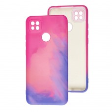 Чехол для Xiaomi Redmi 9C / 10A Wave Watercolor pink / purple