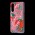 Чехол для Xiaomi Mi 9 Блестки вода красный "красные розы"