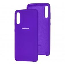 Чохол для Samsung Galaxy A70 (A705) Silky Soft Touch фіолетовий