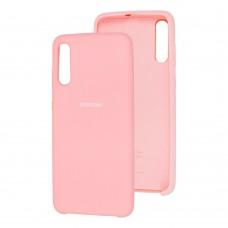 Чохол для Samsung Galaxy A70 (A705) Silky Soft Touch світло-рожевий