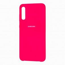 Чохол для Samsung Galaxy A70 (A705) Silky Soft Touch рожевий