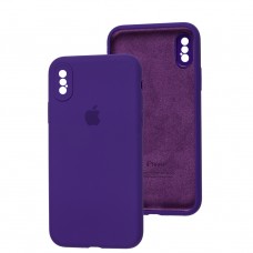 Чехол для iPhone X / Xs Slim Full camera ultra violet