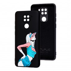 Чохол для Xiaomi Redmi Note 9 Wave Fancy temptation/black
