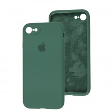 Чехол для iPhone 7 / 8 / SE20 Silicone Slim Full camera pine green 