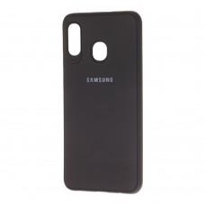 Чохол Samsung Galaxy A20 / A30 Logo чорний