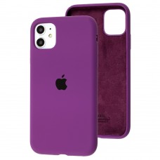 Чехол для iPhone 11 Silicone Full фиолетовый / grape