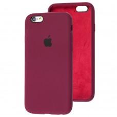 Чехол для iPhone 6 / 6s Silicone Full бордовый / maroon 