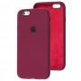 Чохол для iPhone 6/6s Silicone Full бордовий / maroon