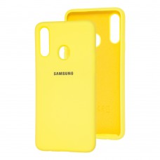 Чехол для Samsung Galaxy A20s (A207) Silicone Full желтый