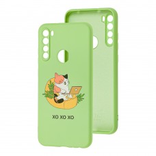Чехол для Xiaomi Redmi Note 8T Wave Fancy freelance cat / mint gum