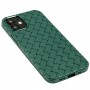 Чехол для iPhone 12 mini Weaving case зеленый