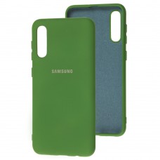 Чехол для Samsung Galaxy A50 / A50s / A30s Silicone Full зеленый 