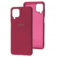Чехол для Samsung Galaxy A12 (A125) Silicone Full бордовый / marsala