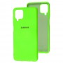 Чохол для Samsung Galaxy A12 (A125) Silicone Full салатовий / neon green