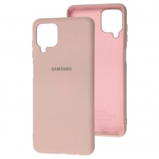Чохол для Samsung Galaxy A12 (A125) Silicone Full рожевий / pink sand