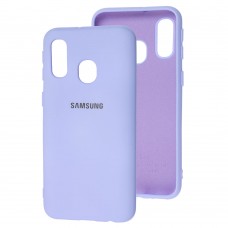 Чехол для Samsung Galaxy A40 (A405) Silicone Full сиреневый / dasheen