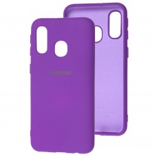 Чехол для Samsung Galaxy A40 (A405) Silicone Full фиолетовый / purple