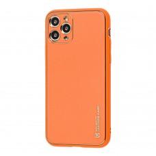 Чохол для iPhone 11 Pro Max Leather Xshield помаранчевий