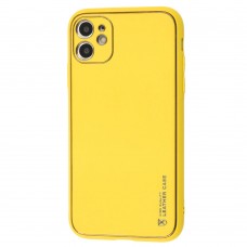 Чехол для iPhone 11 Leather Xshield yellow