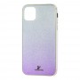 Чохол для iPhone 11 Pro Swaro glass сріблясто-фіолетовий