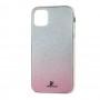 Чехол для iPhone 11 Pro Swaro glass серебристо-розовый