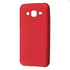 Чехол для Samsung Galaxy J7 (J700) Rock матовый красный