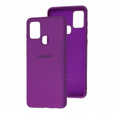 Чохол для Samsung Galaxy A21s (A217) Silicone Full бузковий