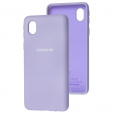 Чехол для Samsung Galaxy A01 Core (A013) Silicone Full сиреневый / dasheen