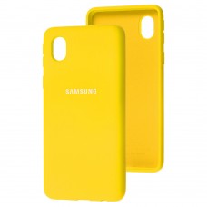 Чехол для Samsung Galaxy A01 Core (A013) Silicone Full желтый